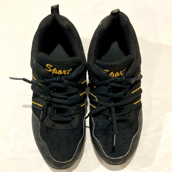 Sport brand jazz dance shoes black size US 5.5 very good condition - Picture 1 of 2